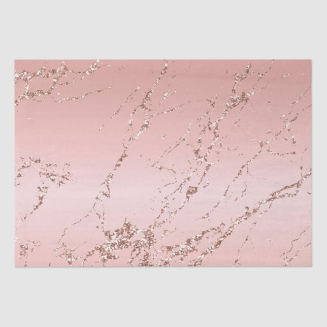 Papier Mousseline Joli Rose Gold Parties scintillant Streaks (Recto)