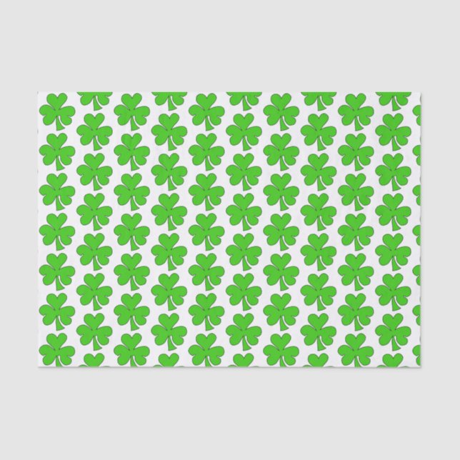 Papier Mousseline Joli Shamrock (Recto)