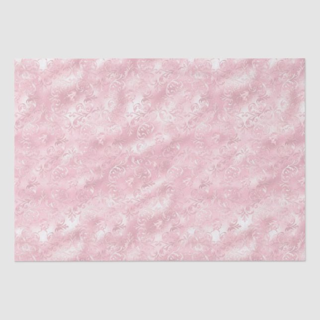 Papier Mousseline Jolie Fête des mariées en verre rose (Recto)