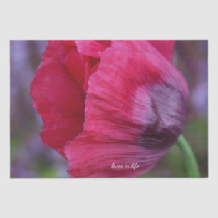 Papier Mousseline Jolie Pic et Pavot Violet Flower