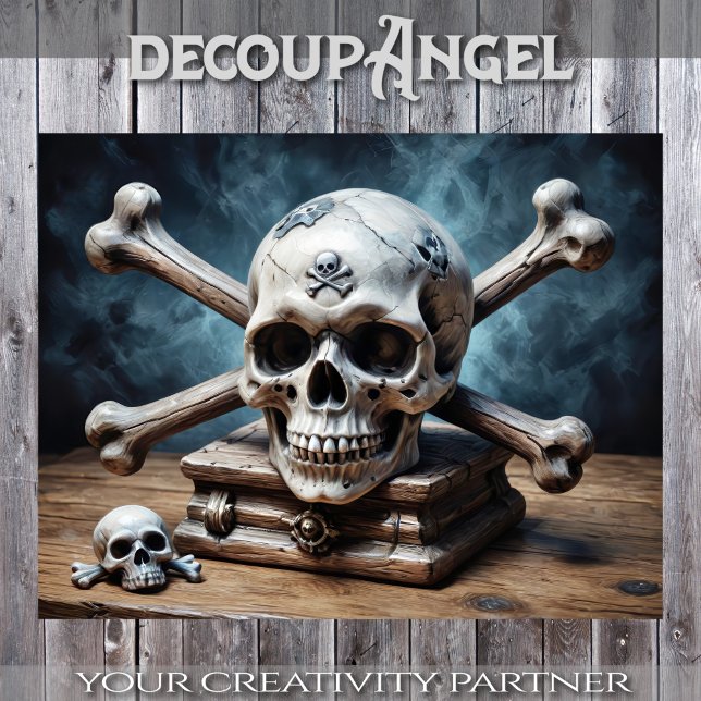 Papier Mousseline Jolly roger - Découpage - (Créateur téléchargé)