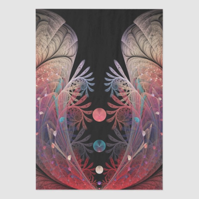 Papier Mousseline Jonglage Abstrait Art moderne Imaginaire fractal (Recto)