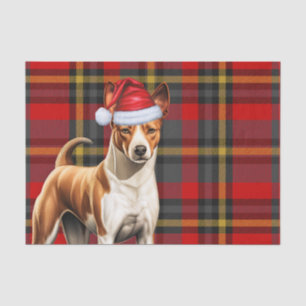 Papier Mousseline Jour férié de Noël de Basenji