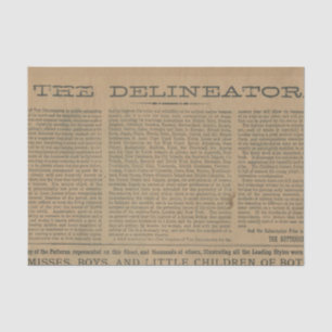 Papier Mousseline Journal vintage Magazine