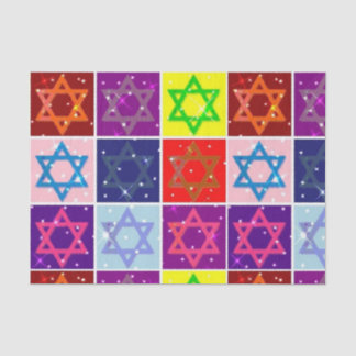 Papier Mousseline Jours de Fêtes juives Enveloppement Cadeau Papier