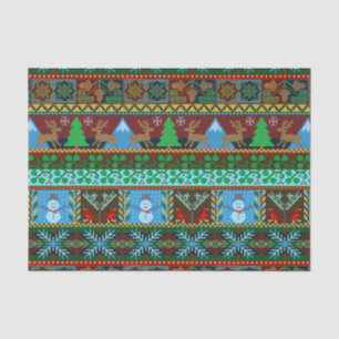 Papier Mousseline Jours fériés de Noël Reindee Motif de Sweater