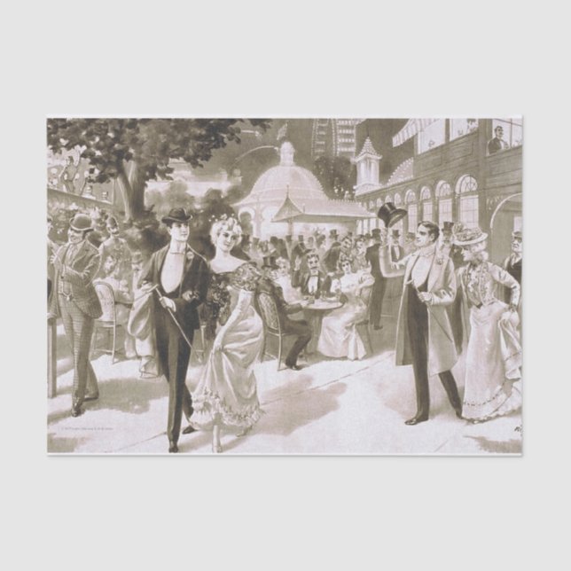 Papier Mousseline Jours victoriens de PIÈCE EN T (Recto)