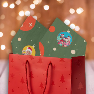 Papier Mousseline Joyeuse et brillante photo de Noël