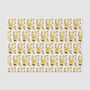 Papier Mousseline Joyeuse Giraffe en papier Tissu Anniversaire