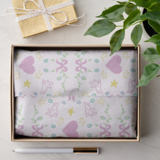 Papier Mousseline Joyeuses Pâques Message Mignon