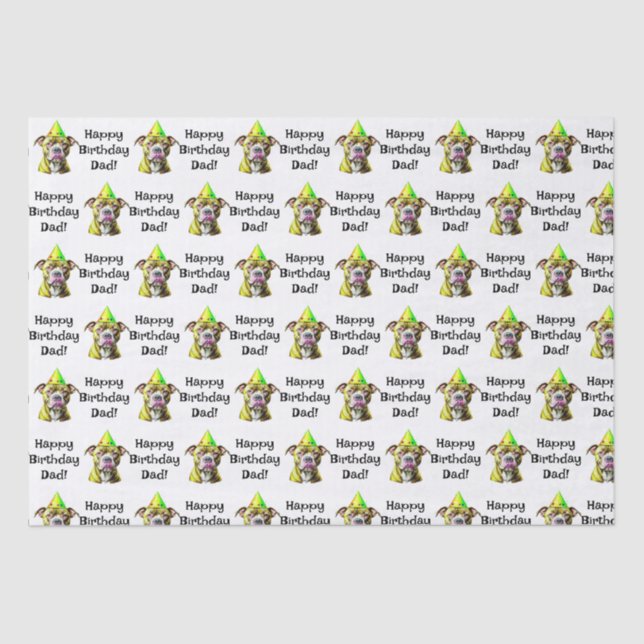 Papier Mousseline Joyeux anniversaire personnalisé (Ajouter un nom)  (Recto)