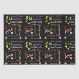 Papier Mousseline Joyeux Anniversaire Tissue Paper Aria