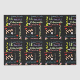 Papier Mousseline Joyeux Anniversaire Tissue Paper Debbie