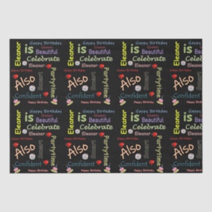 Papier Mousseline Joyeux Anniversaire Tissue Paper Eleanor
