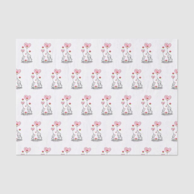 Papier Mousseline Joyeux anniversaire Tissue Paper Elephant (Recto)