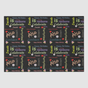 Papier Mousseline Joyeux Anniversaire Tissue Paper Jacob