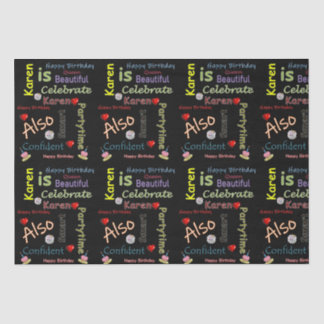 Papier Mousseline Joyeux Anniversaire Tissue Paper Karen