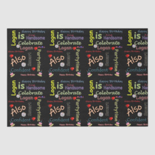 Papier Mousseline Joyeux anniversaire Tissue Paper Logan