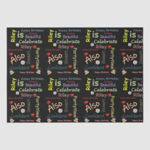 Papier Mousseline Joyeux Anniversaire Tissue Paper Riley
