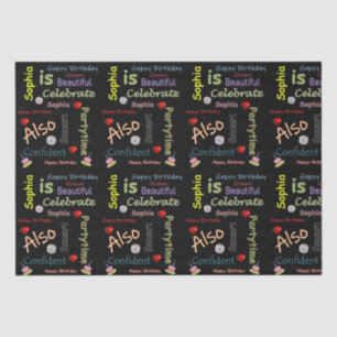 Papier Mousseline Joyeux anniversaire Tissue Paper Sophia