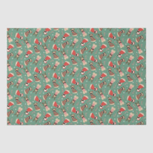 Papier Mousseline Joyeux Chiens de Carlin Woofmas