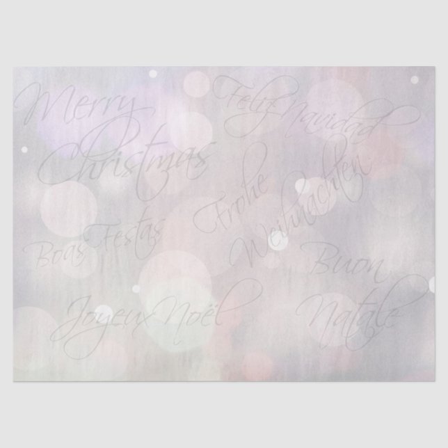 Papier Mousseline Joyeux Noël (Recto)