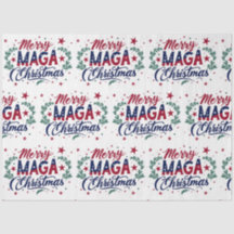 Joyeux Papier Tissu de Noël Maga