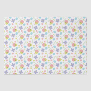 Papier Mousseline Joyeux Pastel de Pâques coloré Kawaii Printemps mi