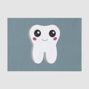 Papier Mousseline Joyeux sourire Dental Tooth Cute
