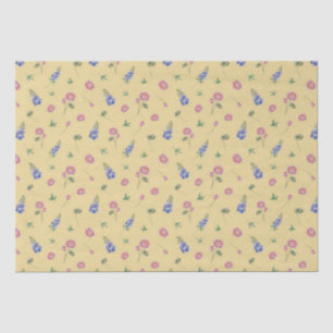 Papier Mousseline Juillet Mois de naissance Fleurs Larkspur Eau Lily