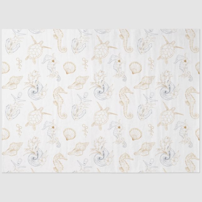 Papier Mousseline Juste une autre série Nautique Design 3 (Recto)