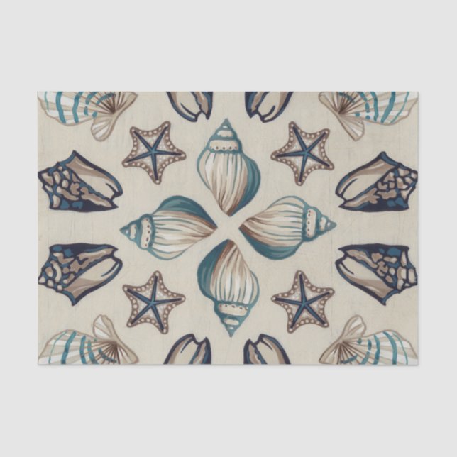 Papier Mousseline Kaléidoscope côtier I (Recto)