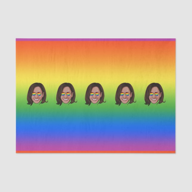 Papier Mousseline Kamala Harris Pride (Recto)