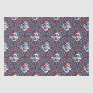 Papier Mousseline Kawaii Christmas Fox Art Déco Dot Mandala Scallops