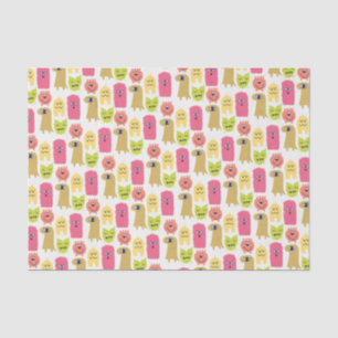 Papier Mousseline Kawaii Monster Birthday Tissue Paper