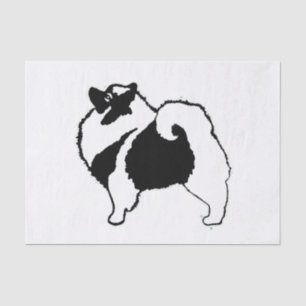 Papier Mousseline Keeshond Graphics - Cute Original Chig Art