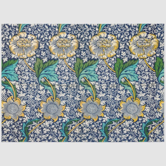Papier Mousseline Kennet Motif (par William Morris) (Recto)