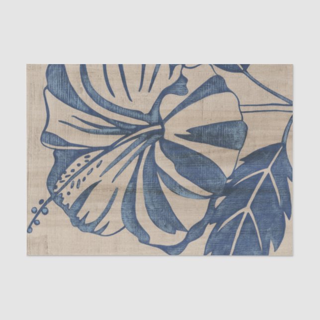 Papier Mousseline Ketmie d'indigo (Recto)