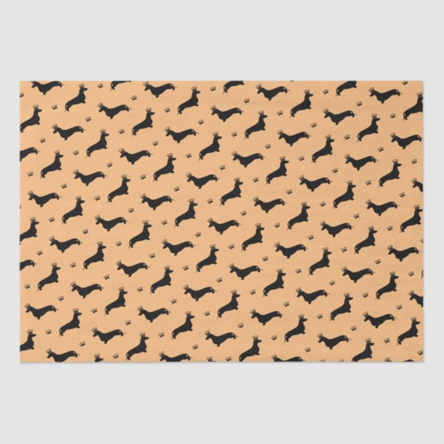 Papier Mousseline King Short Hair Dachshund - motif 1 (Recto)