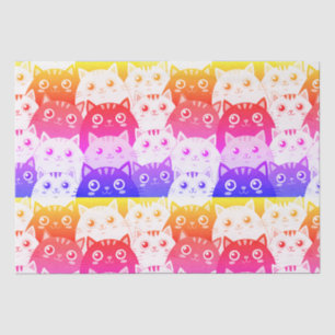 Papier Mousseline Kitty Kat Kaleidoscope