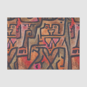 Papier Mousseline Klee Abstrait Rouge Abstrait Expressionniste Natur