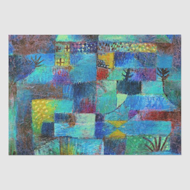 Papier Mousseline Klee - Jardin en terrasse (Recto)