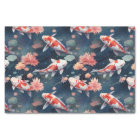 Koi Poisson Fleurs d'étang Découpage