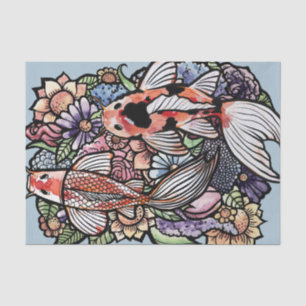 Papier Mousseline Koi Pond