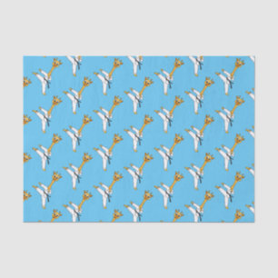 Papier Mousseline Kung Fu giraffe
