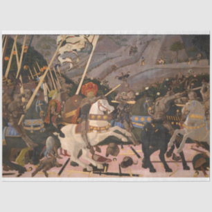 Papier Mousseline La bataille de San Romano (Peinture médiévale de g