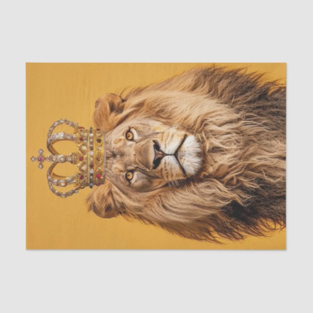 Papier Mousseline La beauté d'un lion (Recto)