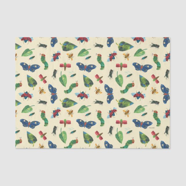 Papier Mousseline La Caterpillar Très Affamée Soyez Motif (Recto)