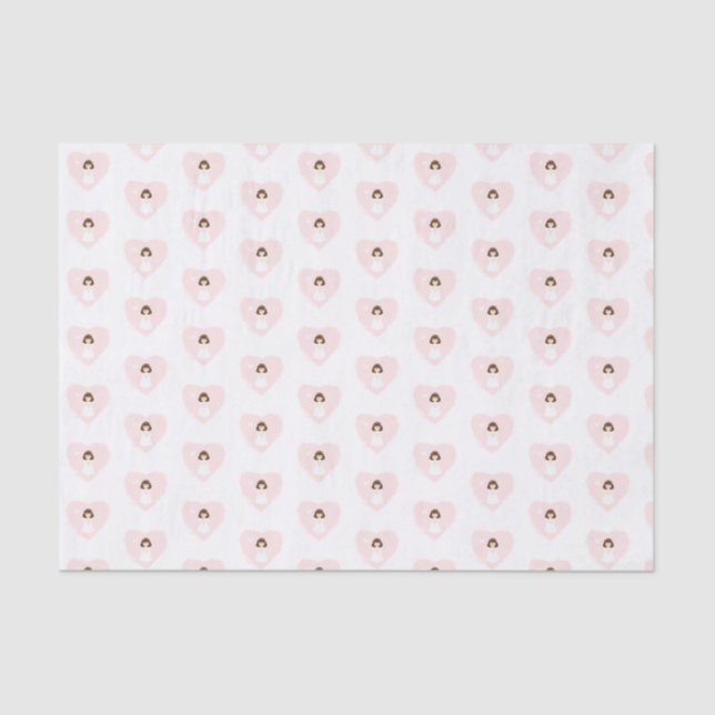 Papier Mousseline La colombe communion Blonde Girl (Recto)