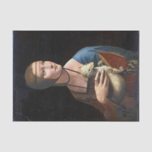 Papier Mousseline La dame avec la belette de Léonard de Vinci